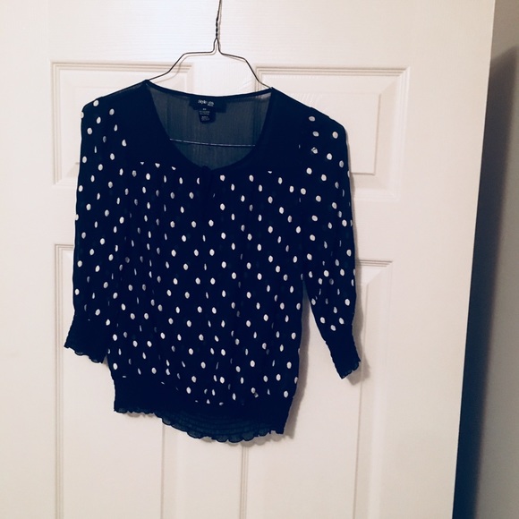 Sheer polka top - Picture 1 of 1